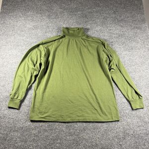 Vintage Sunbelt Sportswear Olive Green Turtleneck Large Made In USA